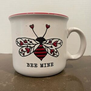Bee Mine White and Red Mug